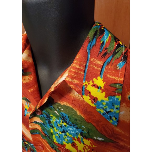 Vintage 70s Mr. Florida Hawaiian Shirt large - Picture 3 of 5